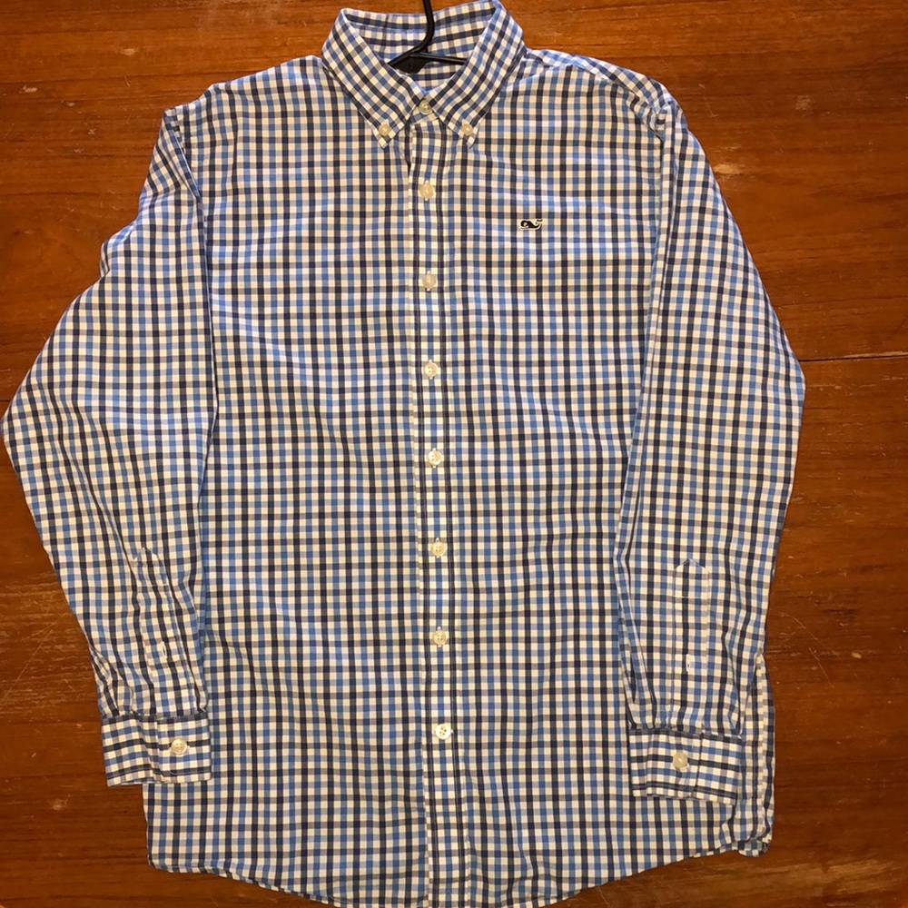 Vineyard Vines boys Whale Shirt Size L